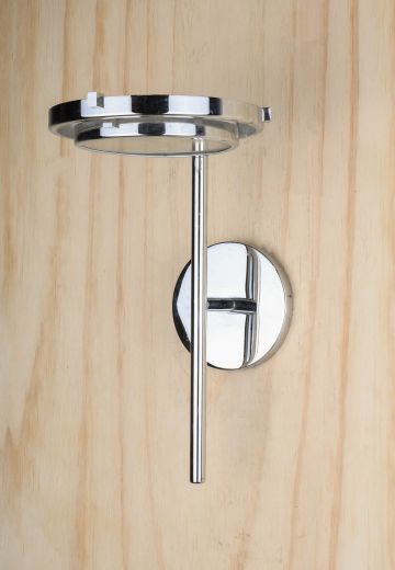 Polished Nickel One Up Light Wall Sconce
