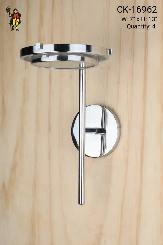 Polished Nickel One Up Light Wall Sconce
