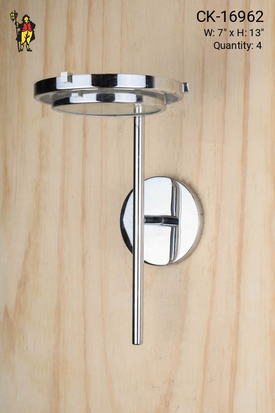 Polished Nickel One Up Light Wall Sconce