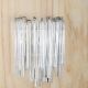 Nickel & Crystal Two Light Wall Scone #0