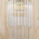 Brass & Crystal Two Light Wall Sconce #0
