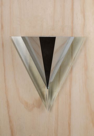 Triangular Chrome Pocket Sconce