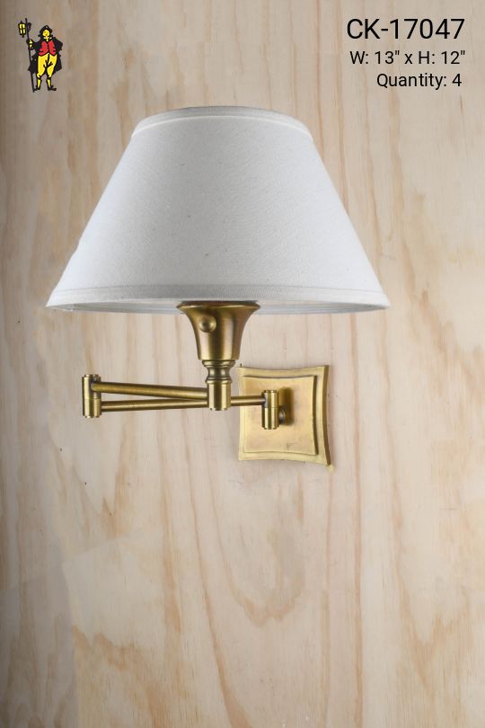 Brass Swing Arm Wall Sconce