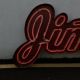 11' Red Neon "Jimmy's" Sign #0