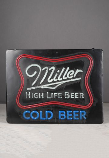 "Miller High Life Beer" Sign