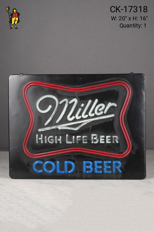"Miller High Life Beer" Sign