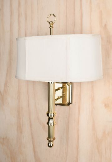 Polished Brass Formal Wall Sconce