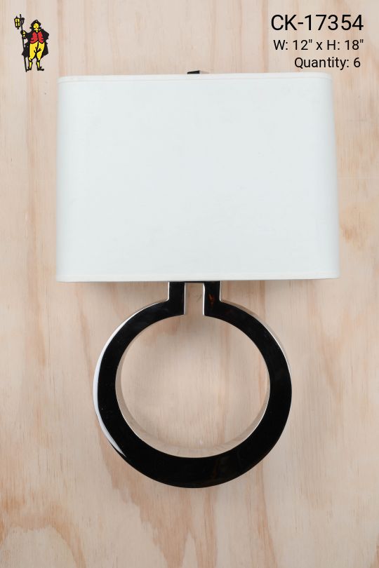 Chrome Circular Modern Wall Sconce
