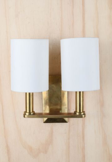Brass Two Candle Wall Sconce