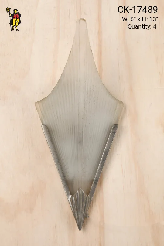 Nickel & Glass Deco Pocket Sconce