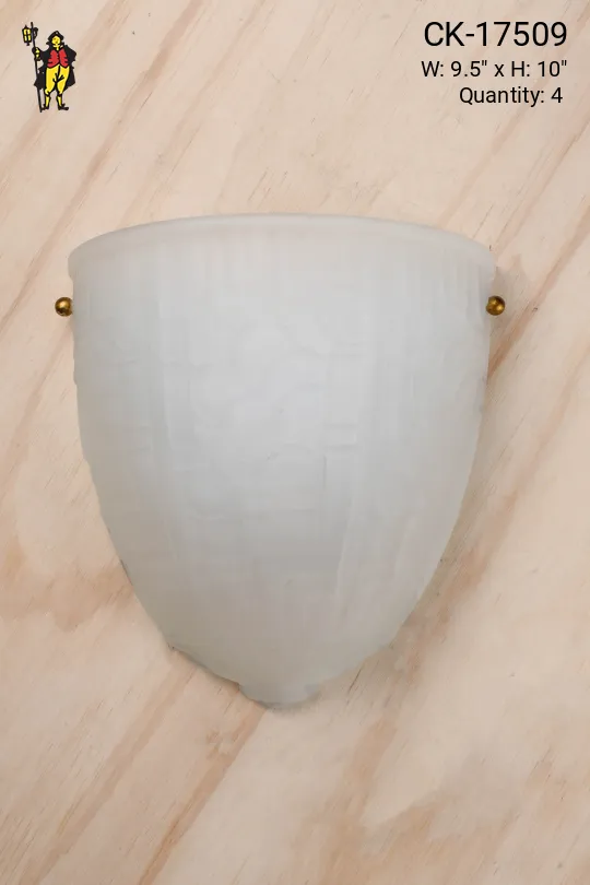 Molded Glass Pocket Sconce
