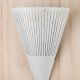 White Pierced Metal Pocket Wall Sconce #0
