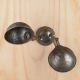 Distressed Two Light Metal Shaded Directional Wall Light #0