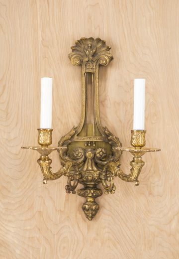 Traditional Two Candle Wall Sconce