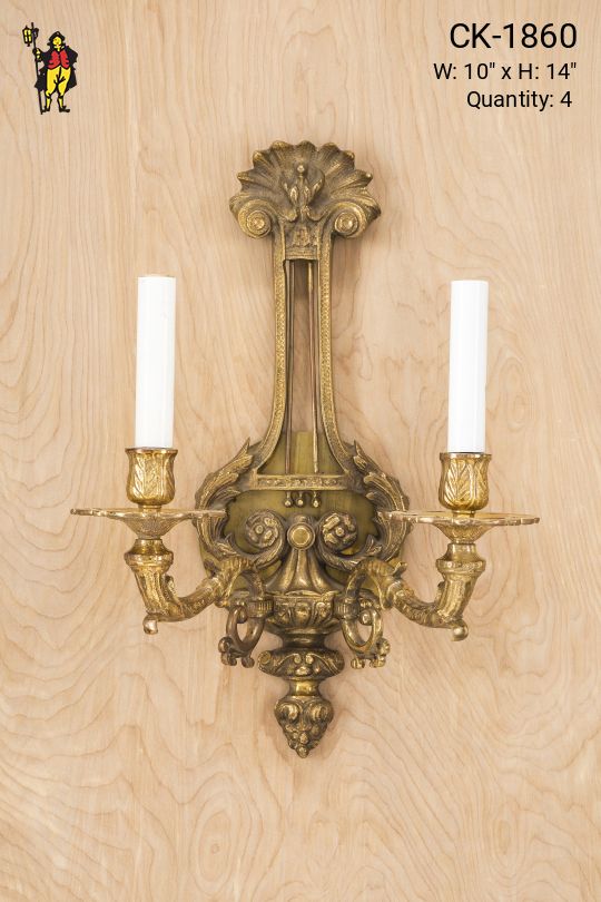 Traditional Two Candle Wall Sconce