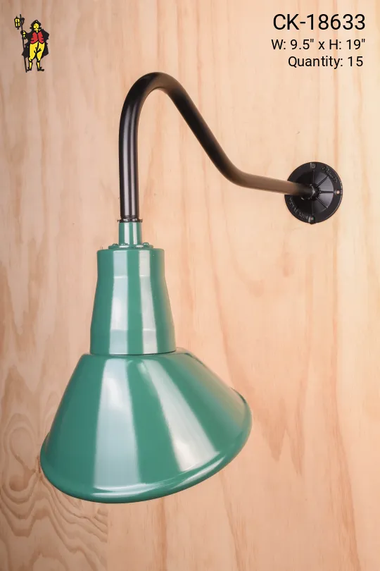 Green Curved Arm Billboard Light