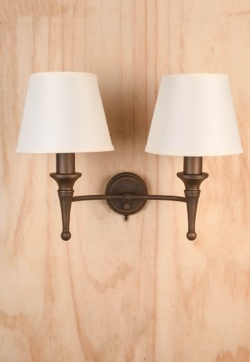 Bronze Two Light Wall Sconce