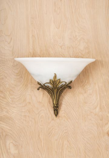 Gothic Glass Bowl Pocket Wall Sconce