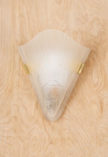 Frosted Glass Shell Wall Sconce