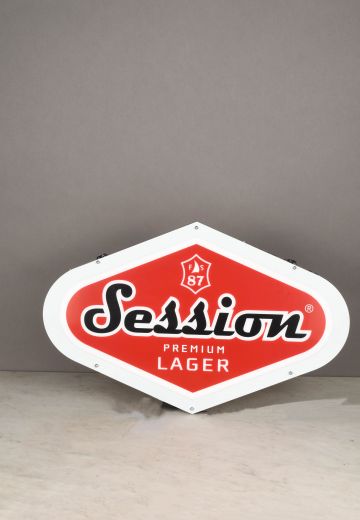 *LED "Sessions" Lager Double Sided Beer Sign