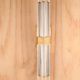 *LED* Brass Crystal Rod Wall Sconce #1