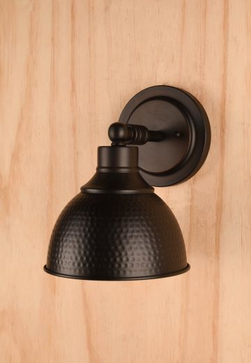 Bronze Dome Shaded Down Light Wall Sconce