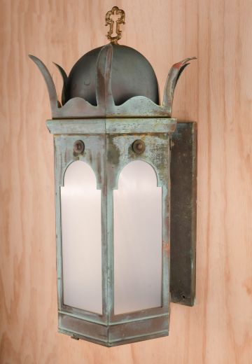 Oversize Distressed Gothic Wall Lantern