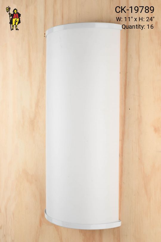 White 2' Linear Wall Mounted Fluorescent Fixture (Also Available As Flush Mount Hanging)