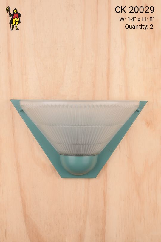 Aqua & Glass Pocket Wall Sconce