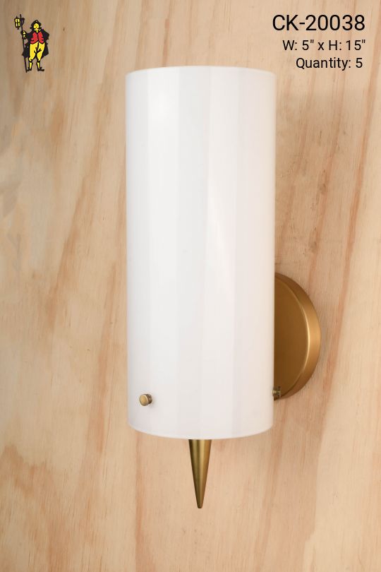 Brass & Glass Modern Wall Sconce