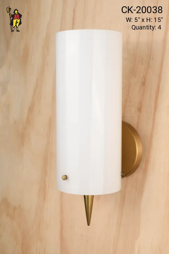 Brass & Glass Modern Wall Sconce