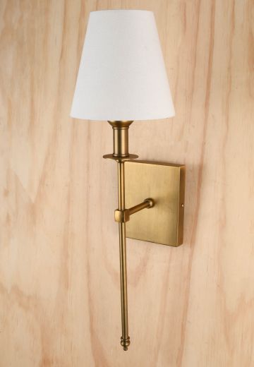 Antique Brass One Light Wall Scone