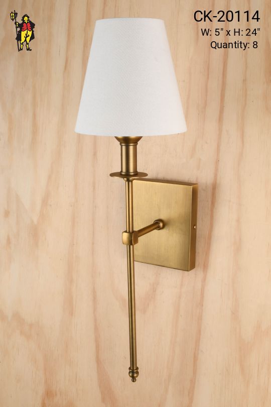Antique Brass One Light Wall Scone
