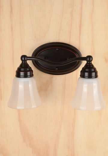 Bronze Traditional Two Light Wall Sconce
