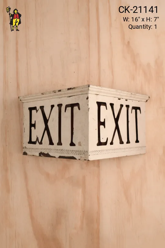 Triangular "Exit" Sign