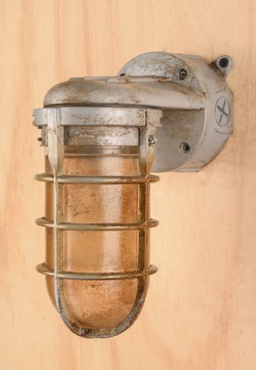 Distressed Box Wall Mounted Cage Wall Light
