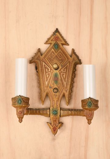 Gothic Two Light Wall Sconce