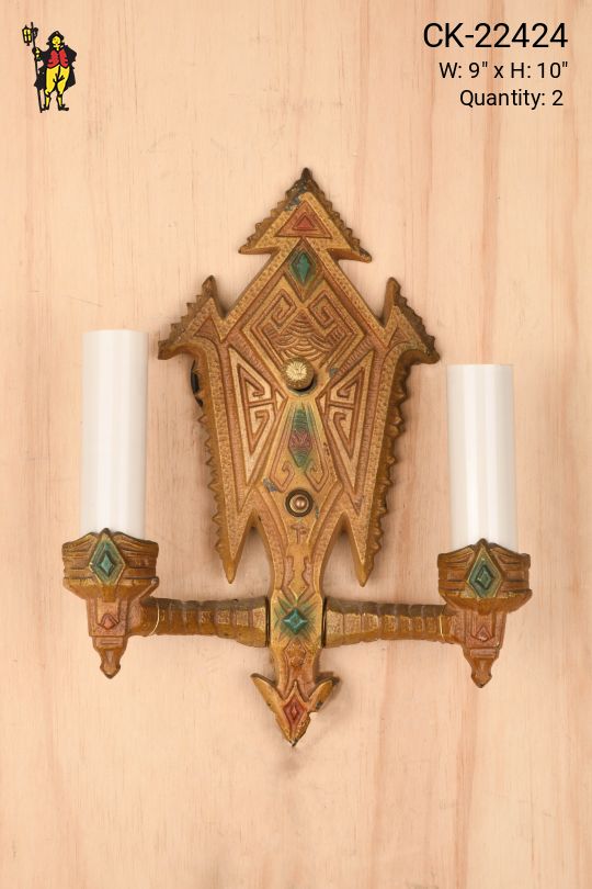 Gothic Two Light Wall Sconce
