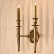 Antique Brass Two Candle Traditional Wall Sconce #0