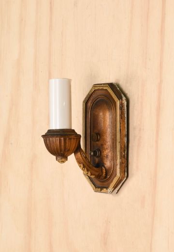 Simple Single Candle Wall Sconce