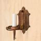 Wrought Iron Gothic Single Candle Wall Sconce #0