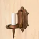 Wrought Iron Gothic Single Candle Wall Sconce #0