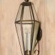 Ten Panel Oversize Glass Wall Lantern #0
