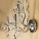 Crystal Three Light Ornate Wall Sconce #0