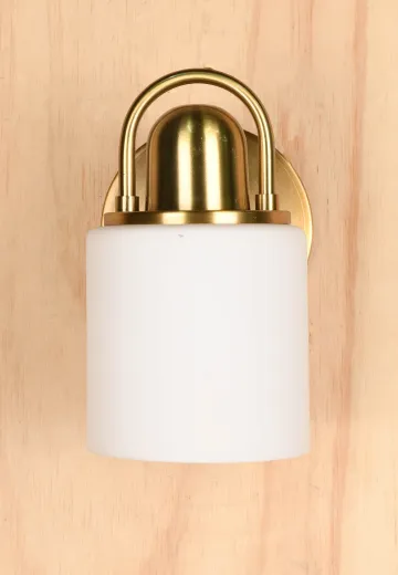 Glass Shaded Down Light Wall Scocne