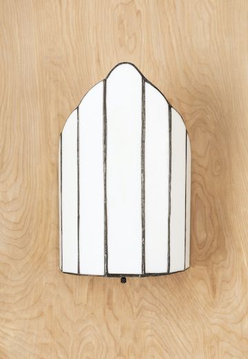 Rounded Glass Shaded Wall Sconce