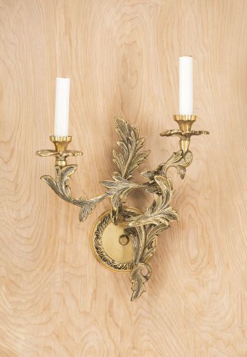 Two Candle Rococo Wall Sconce