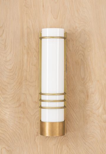 Rounded Frosted Glass Wall Sconce