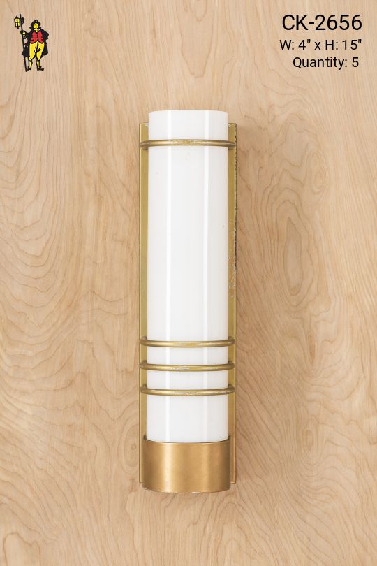 Rounded Frosted Glass Wall Sconce
