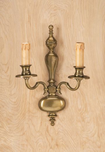 Traditional Two Candle Wall Sconce